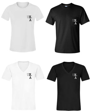 UNA Statement Crew Neck T-Shirt (Black Edition)